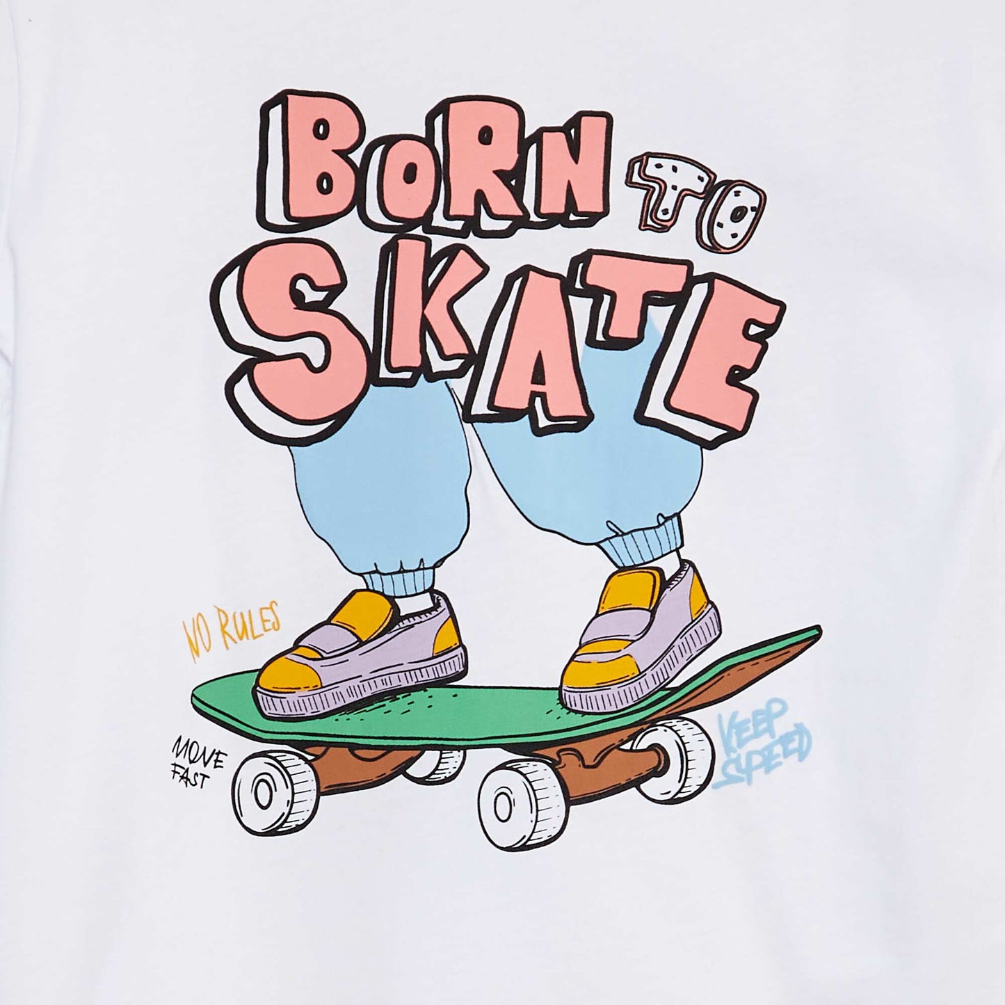 Camiseta de manga larga 'Skate' BLANCO