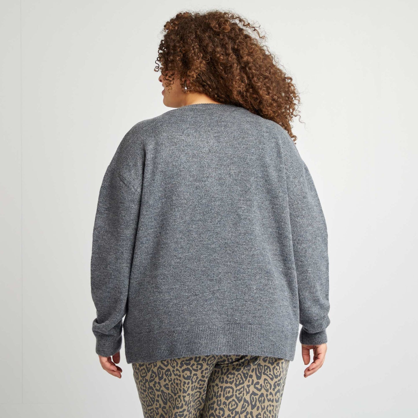 Chaqueta de mezcla de lana GRIS