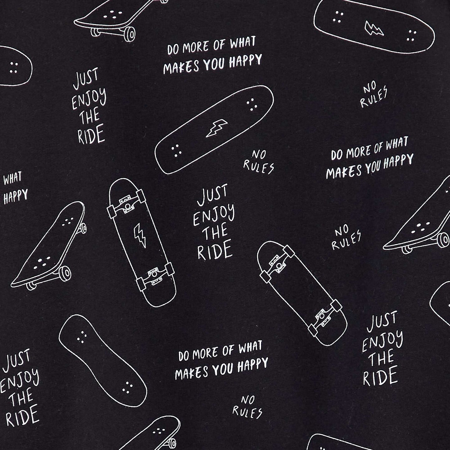 Buzo de chándal estampada 'skater' NEGRO