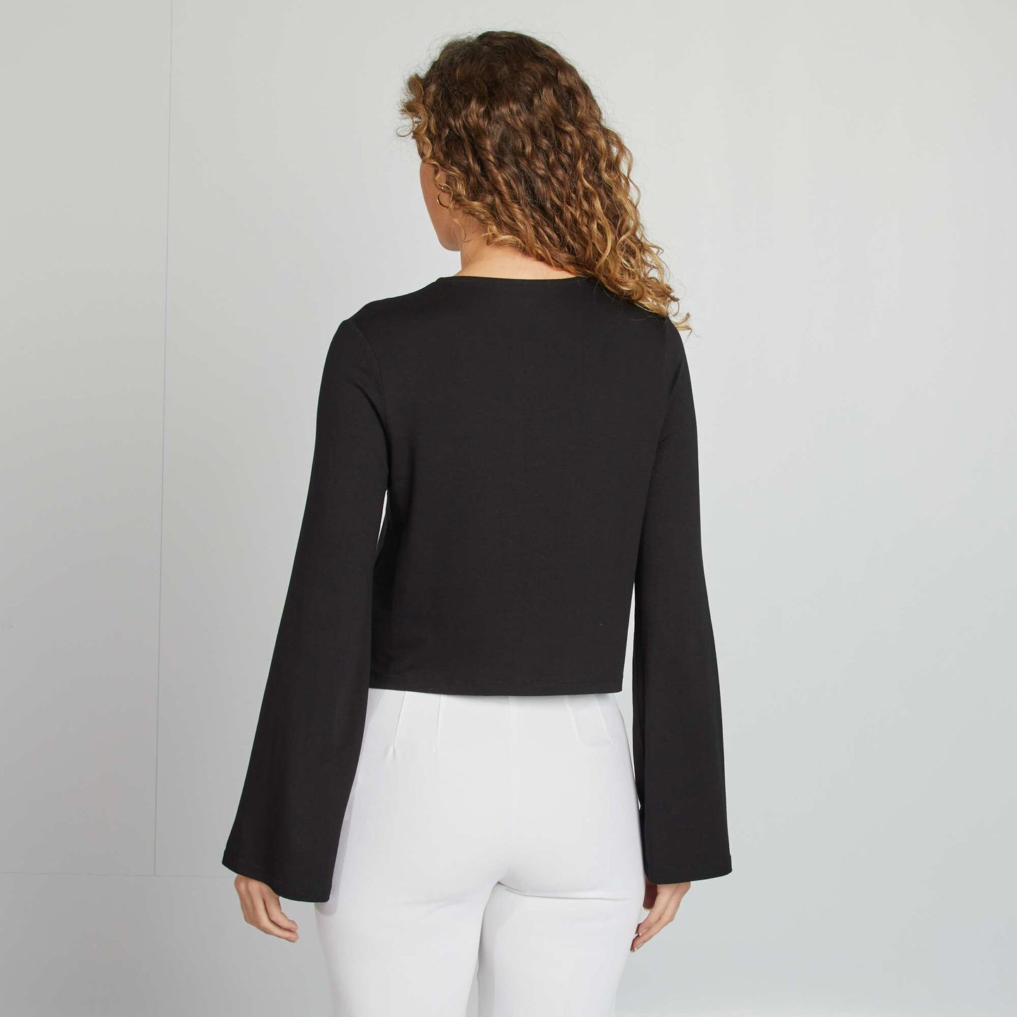 Camiseta anudable NEGRO