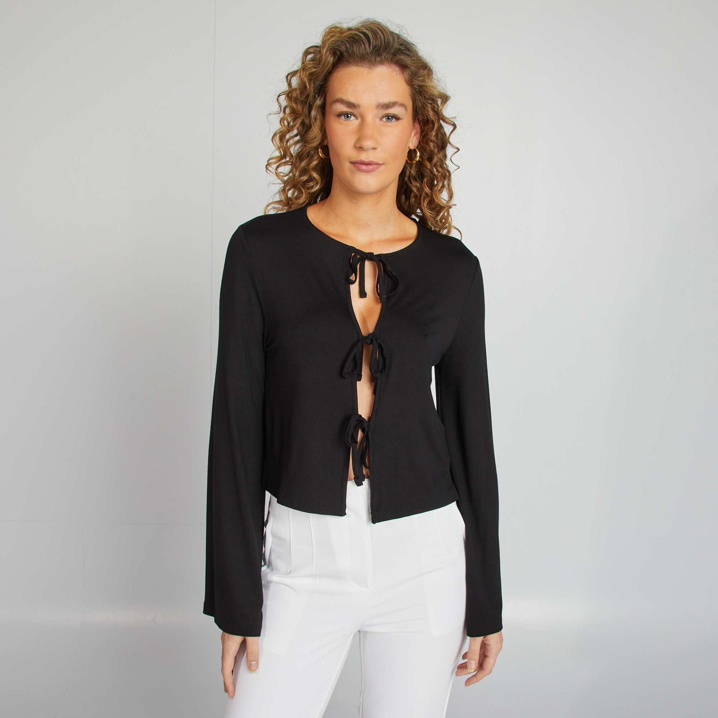 Camiseta anudable NEGRO