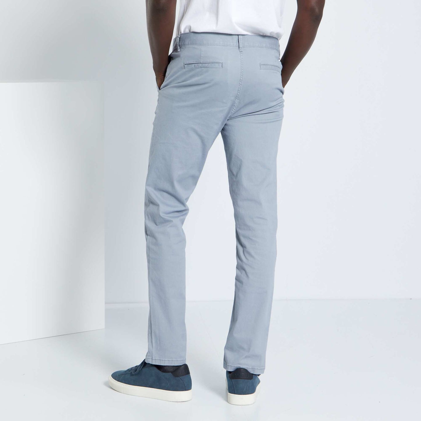 Pantalón chino slim AZUL