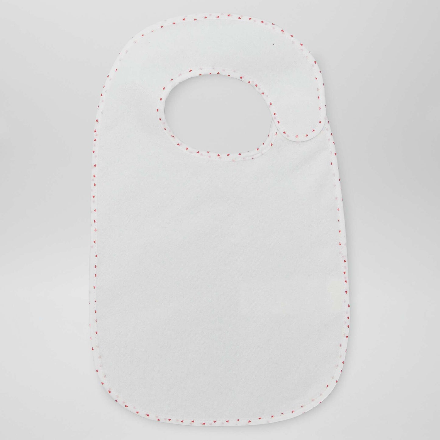 Pack de 7 baberos de rizo forrados BLANCO