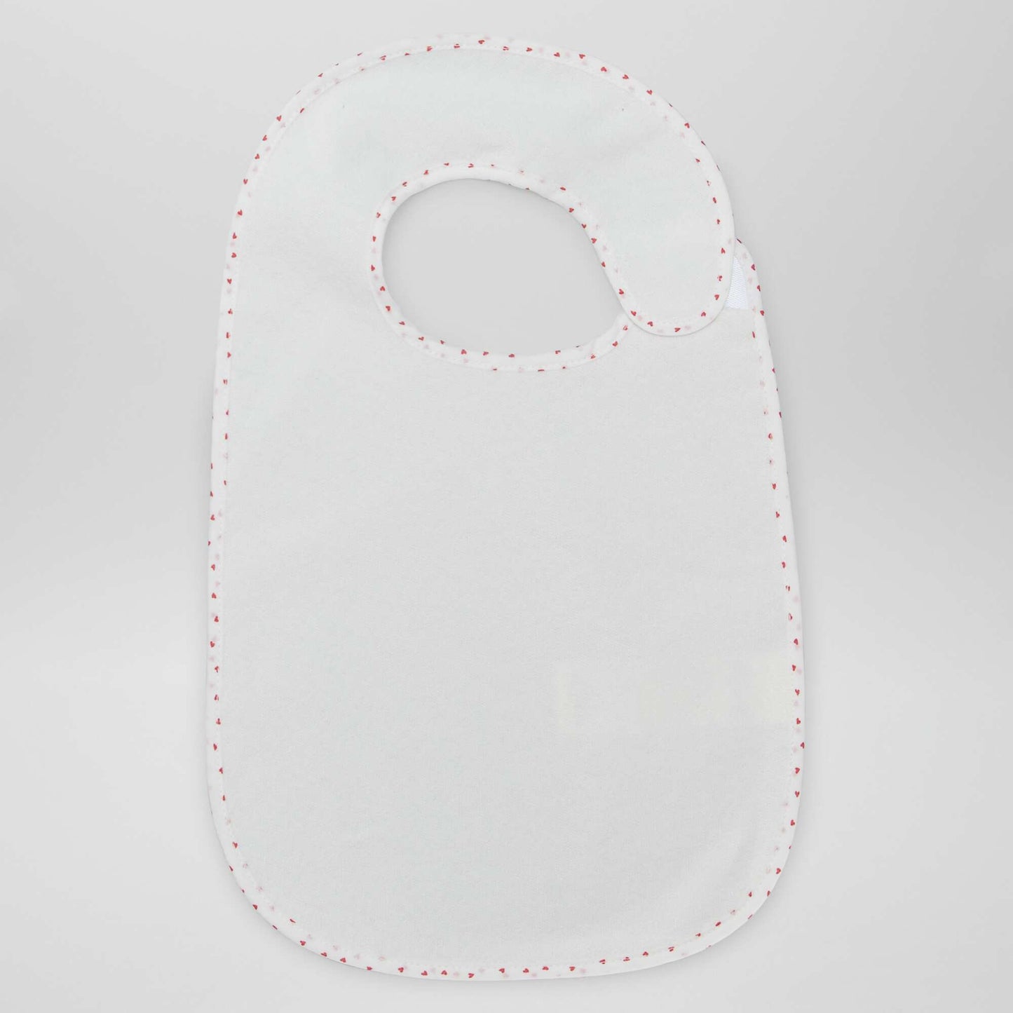 Pack de 7 baberos de rizo forrados BLANCO