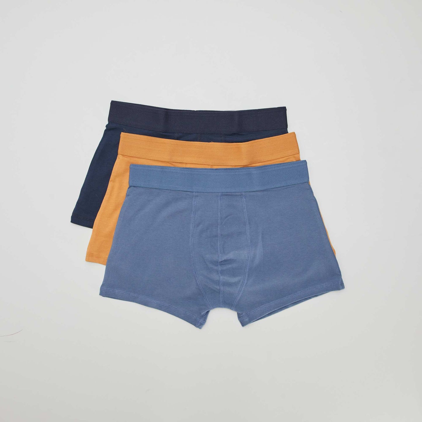 Pack de 3 boxers lisos AZUL