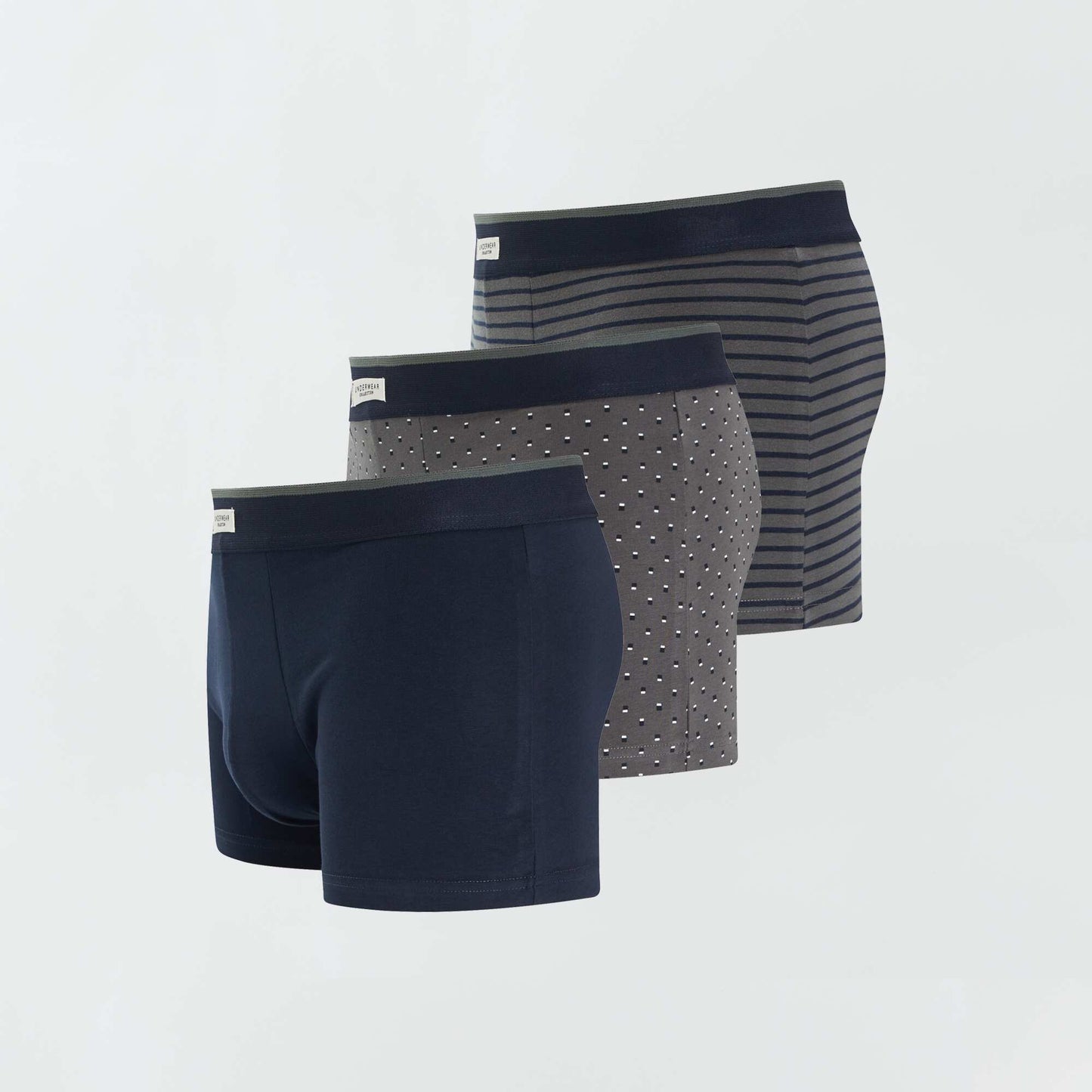 Pack de 3 boxers elásticos VERDE