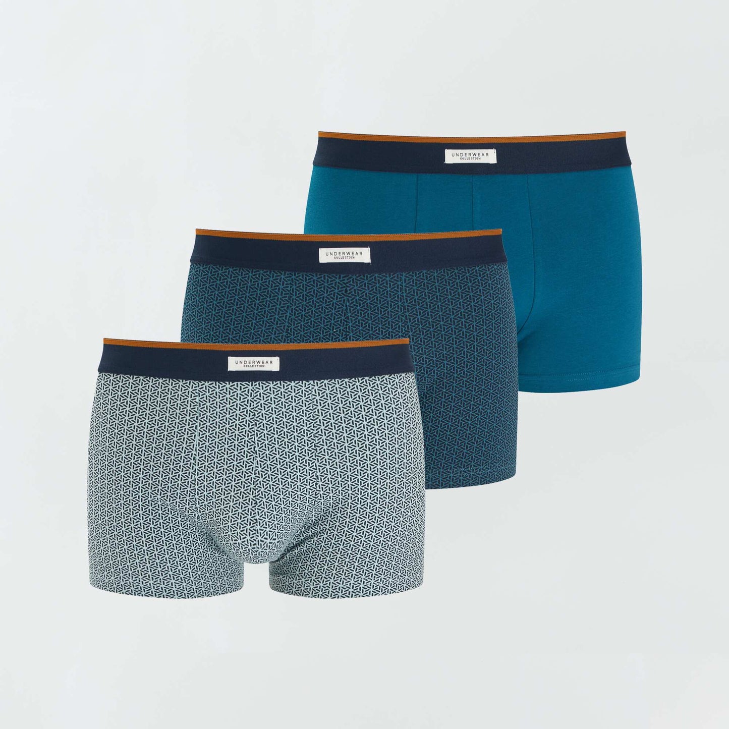 Pack de 3 boxers elásticos KAKI