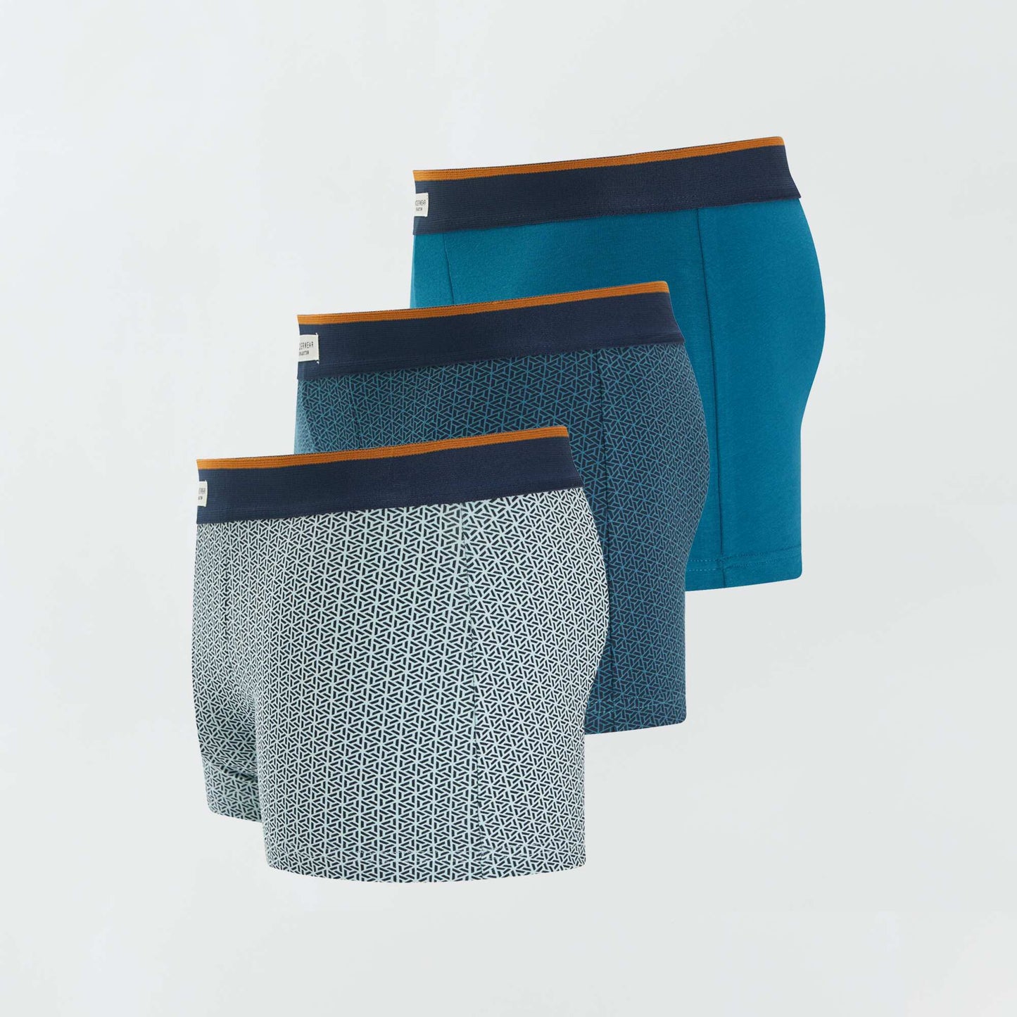 Pack de 3 boxers elásticos KAKI