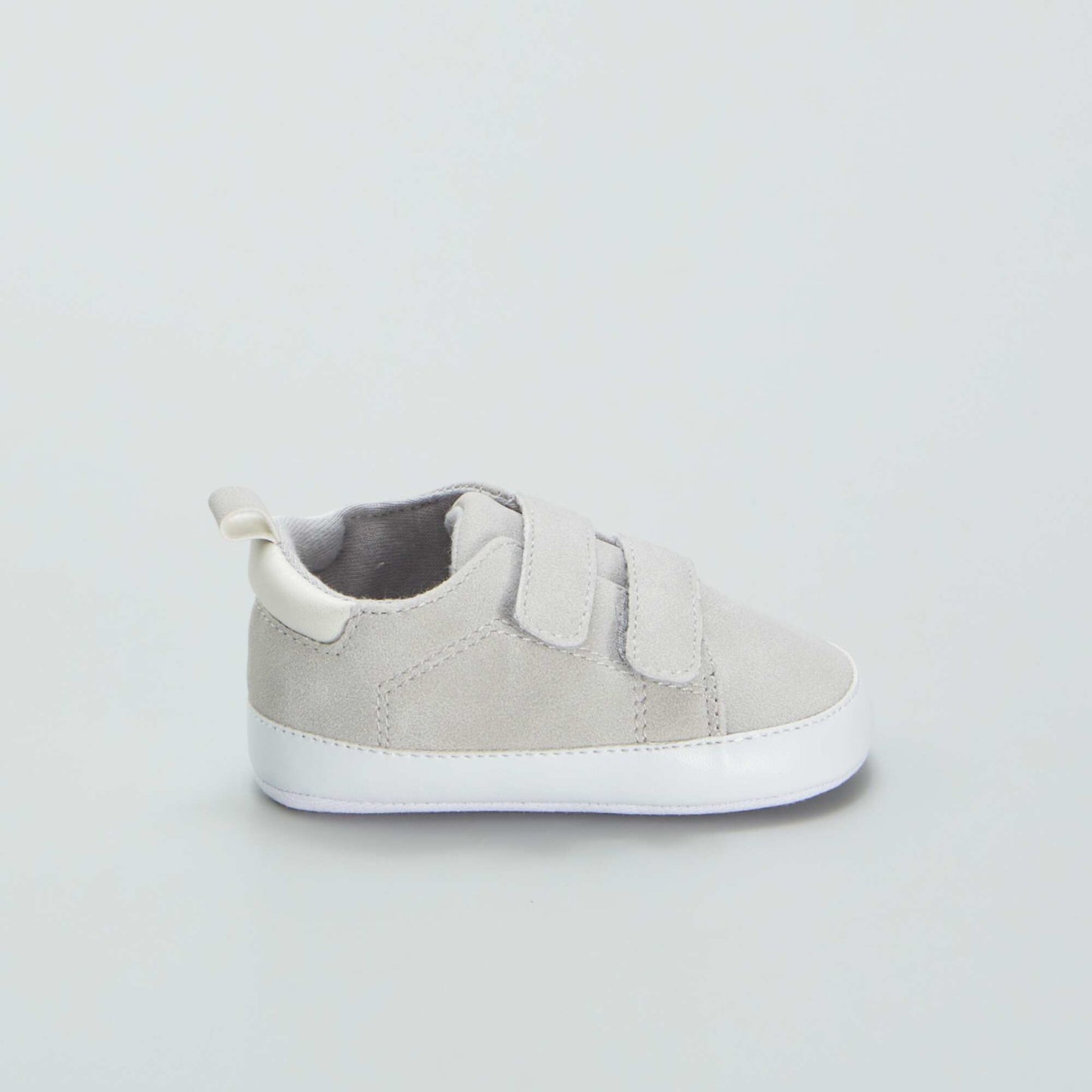 Zapatillas bicolor con velcro GRIS
