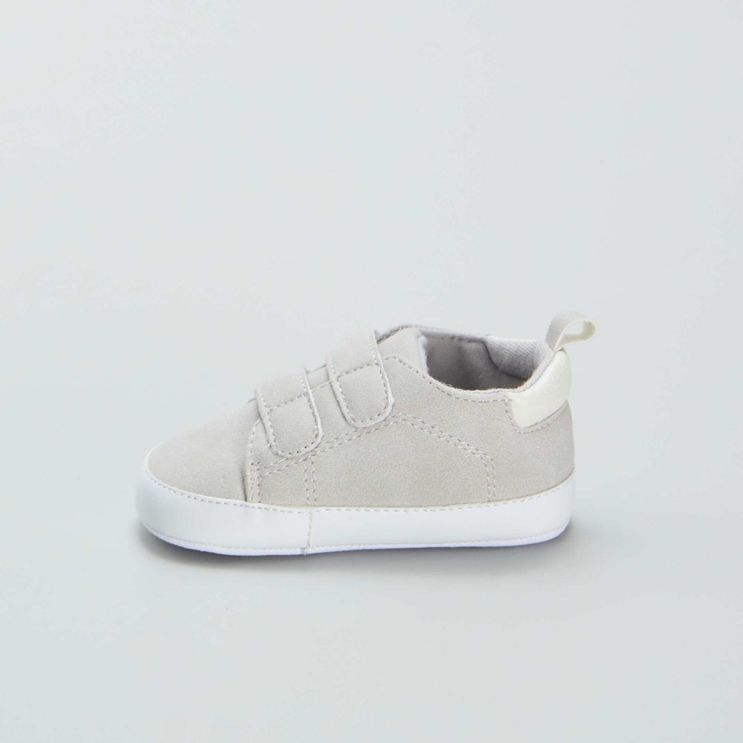 Zapatillas bicolor con velcro GRIS