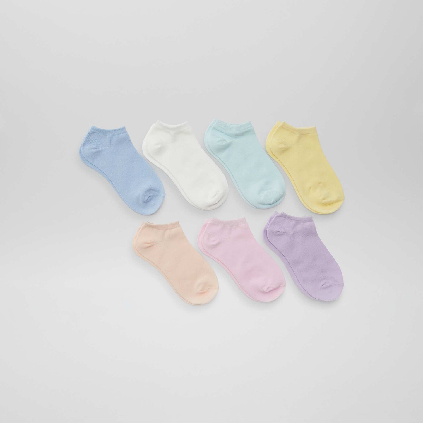 Pack de 7 pares de medias invisibles VERDE