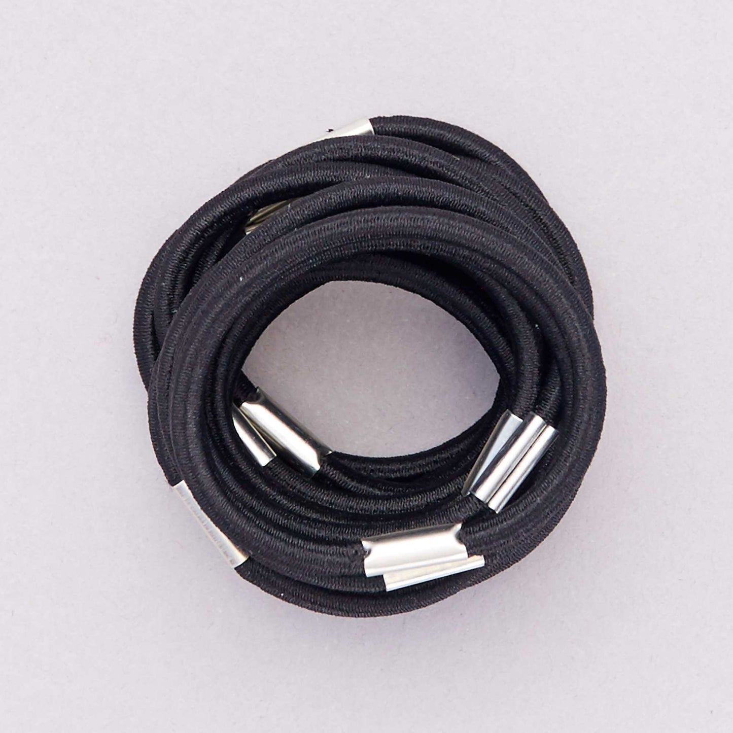 Pack de 15 gomas para el pelo negro