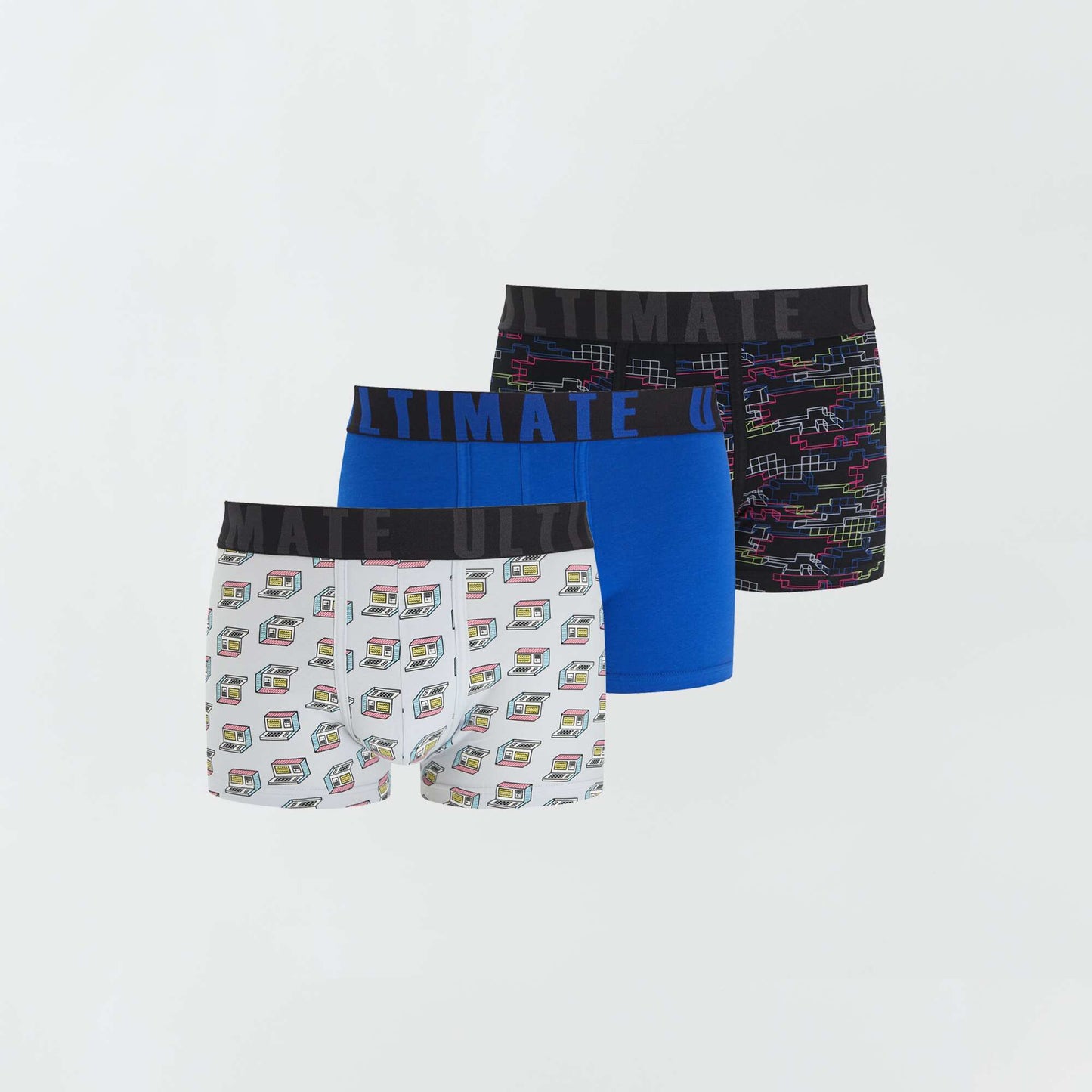 Pack de 3 boxers de fantasía GRIS