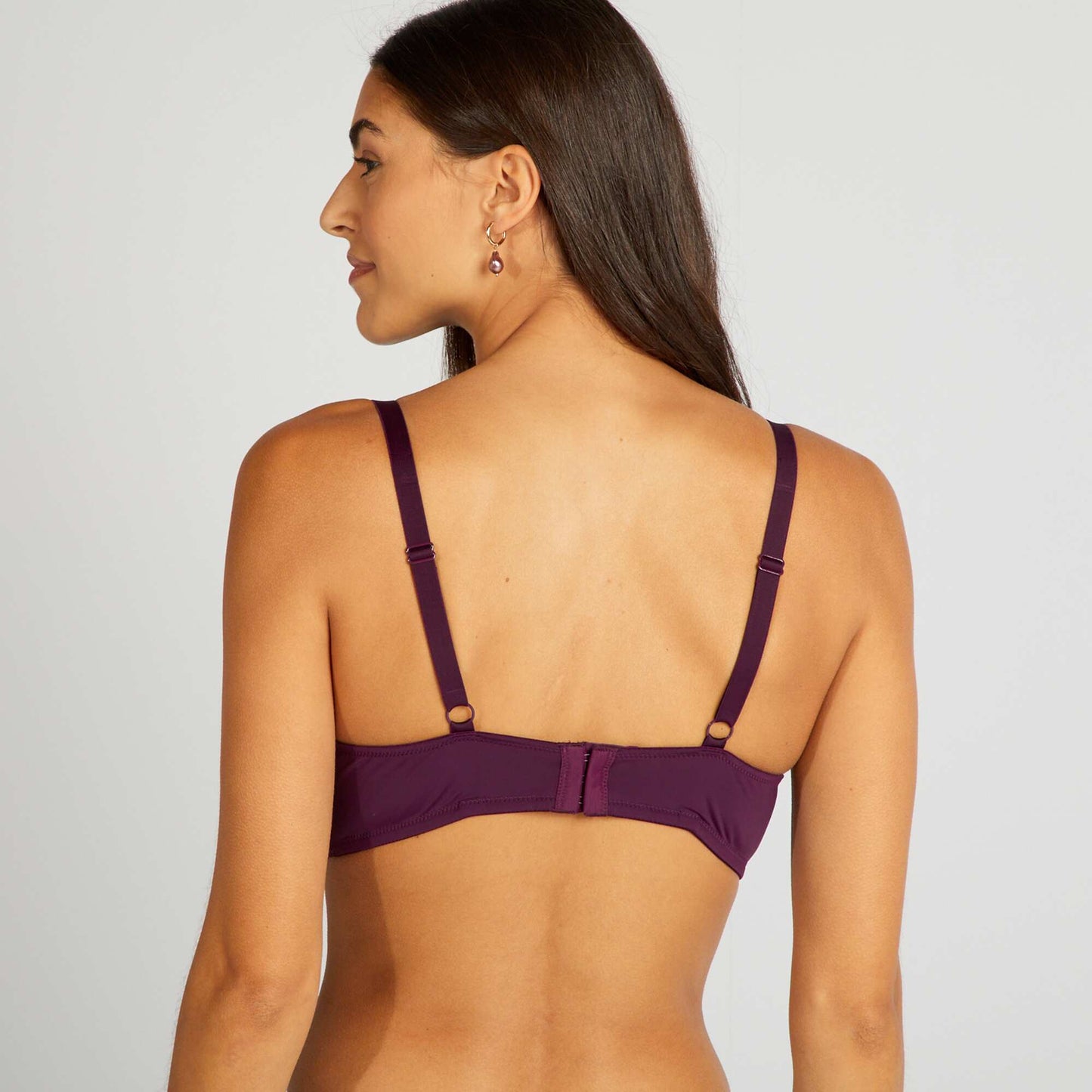 Sujetador con relleno copas D y E PURPURA