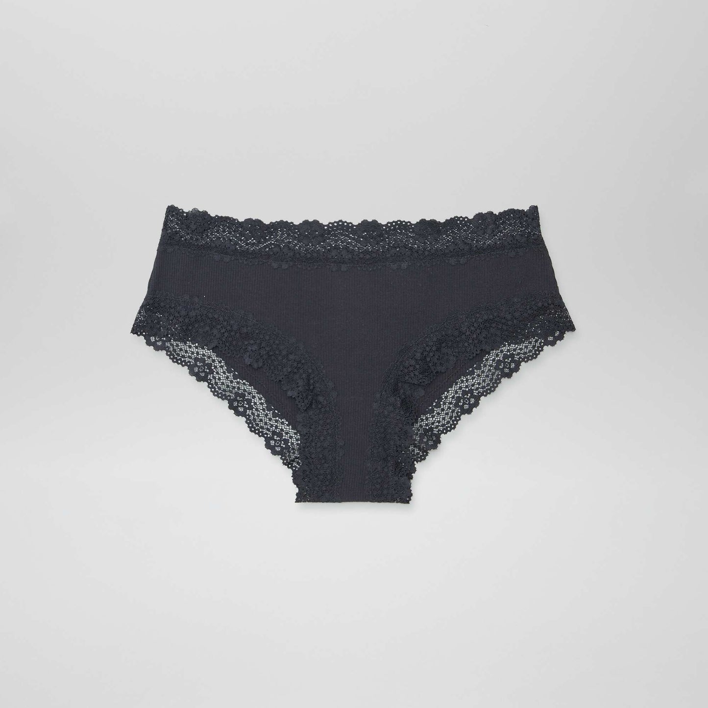 Pack de 3 culottes de canalé fino GRIS