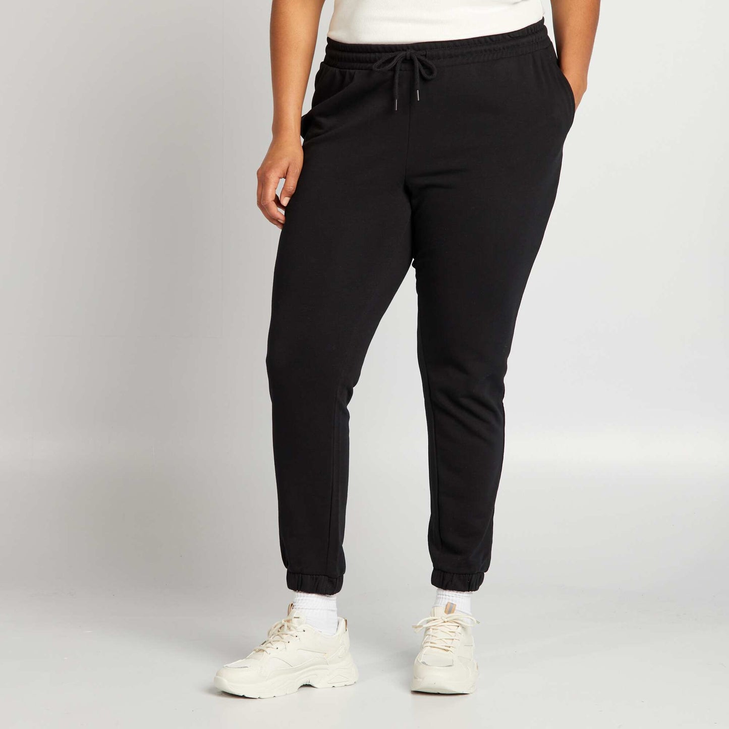 Pantalón de jogging de felpa NEGRO