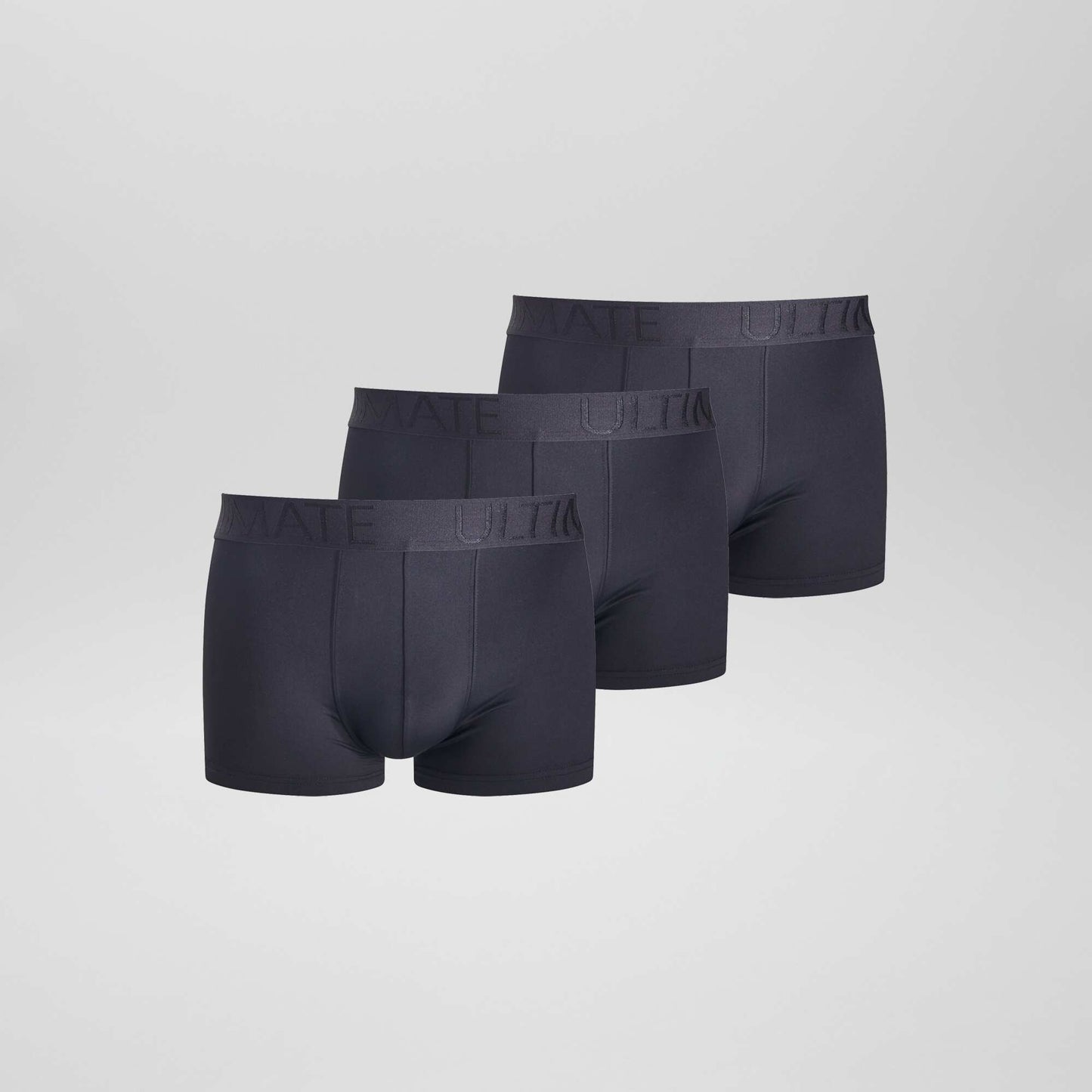 Pack de 3 bóxers de microfibra elástica NEGRO