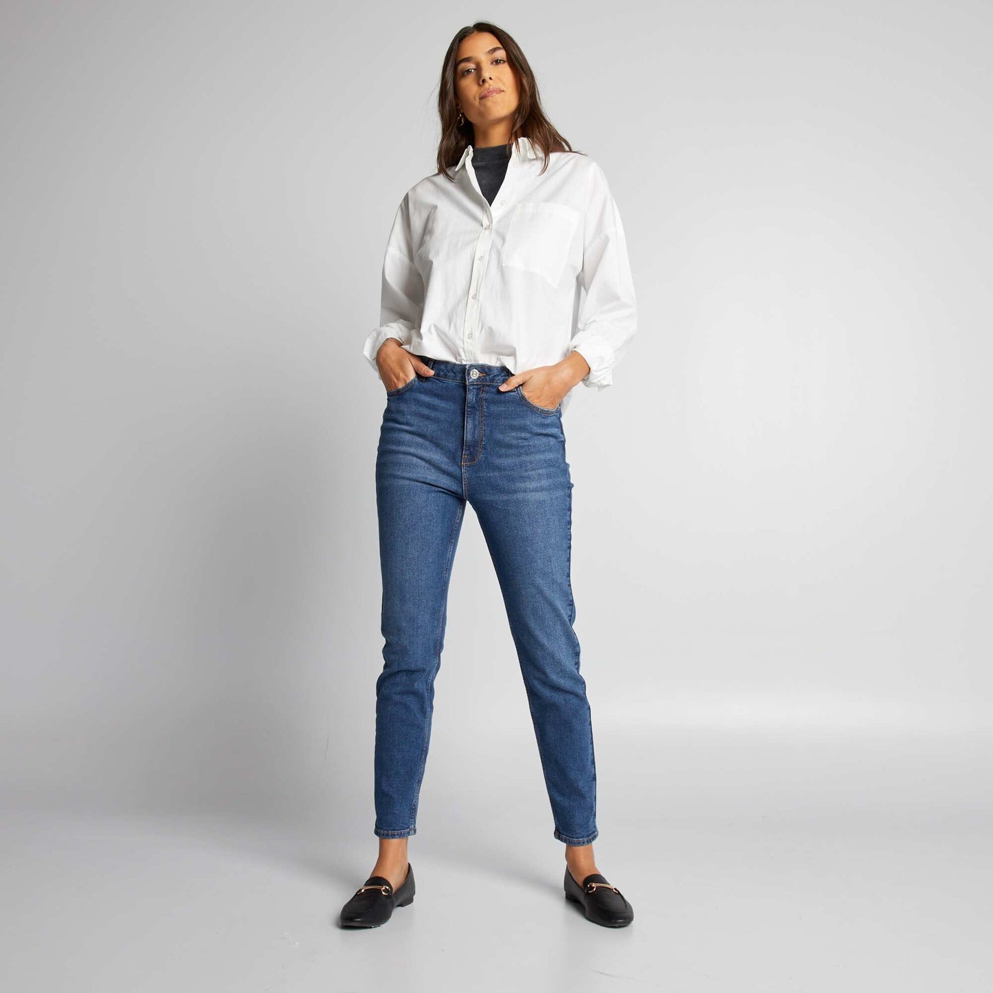 Pantalon jean slim L30 AZUL