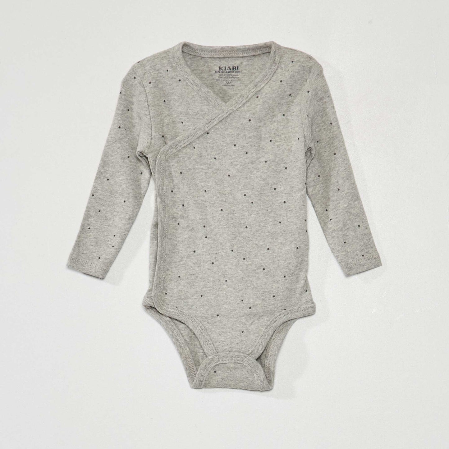 Pack de 3 bodies de punto canal - 3 piezas Gris