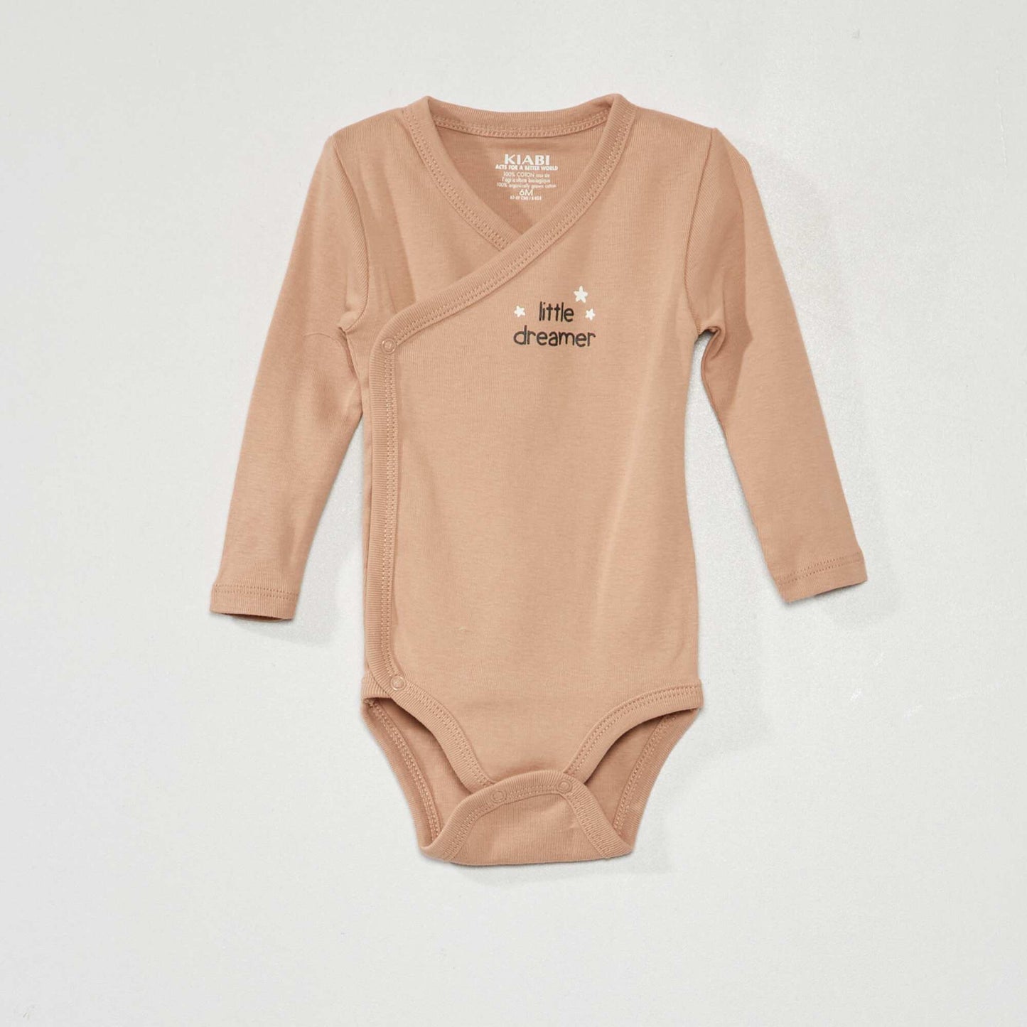 Pack de 3 bodies de punto canal - 3 piezas Gris
