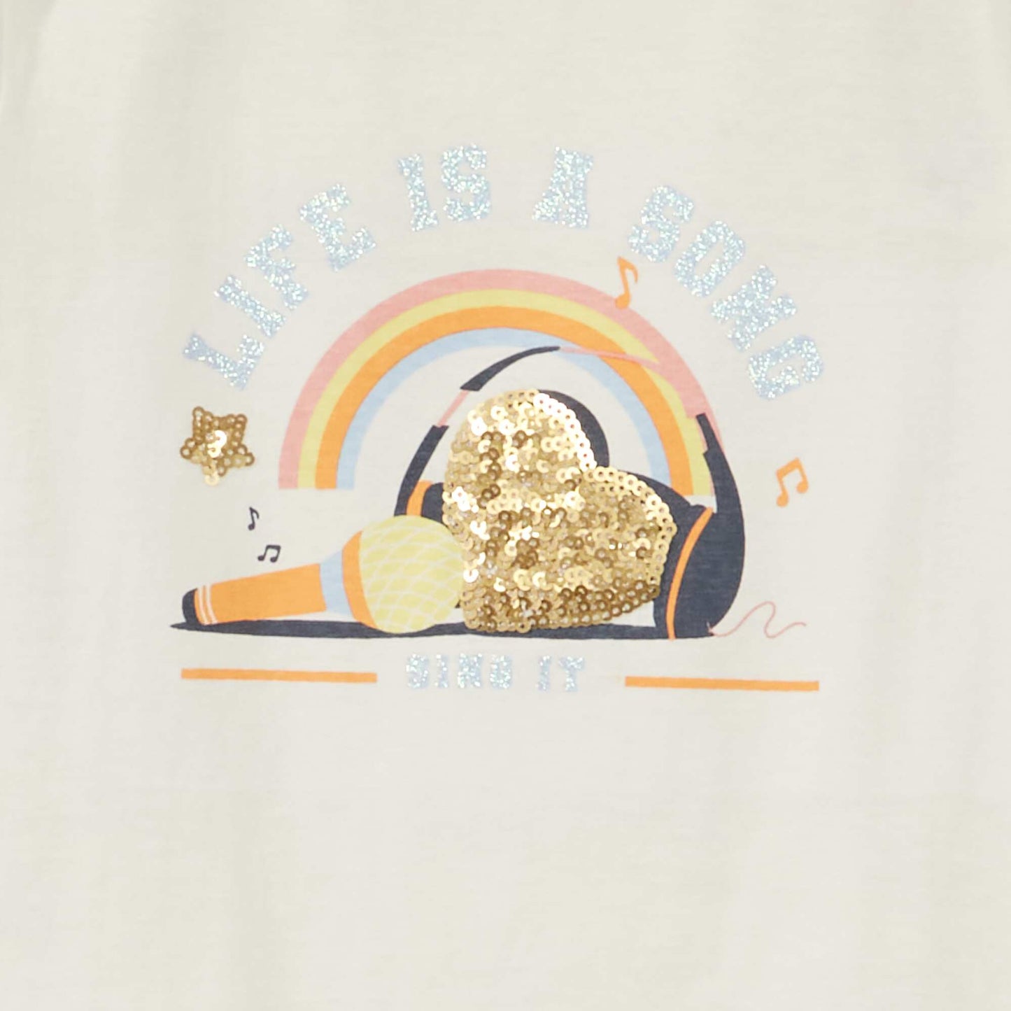 Camiseta de punto con detalle l dico BLANCO