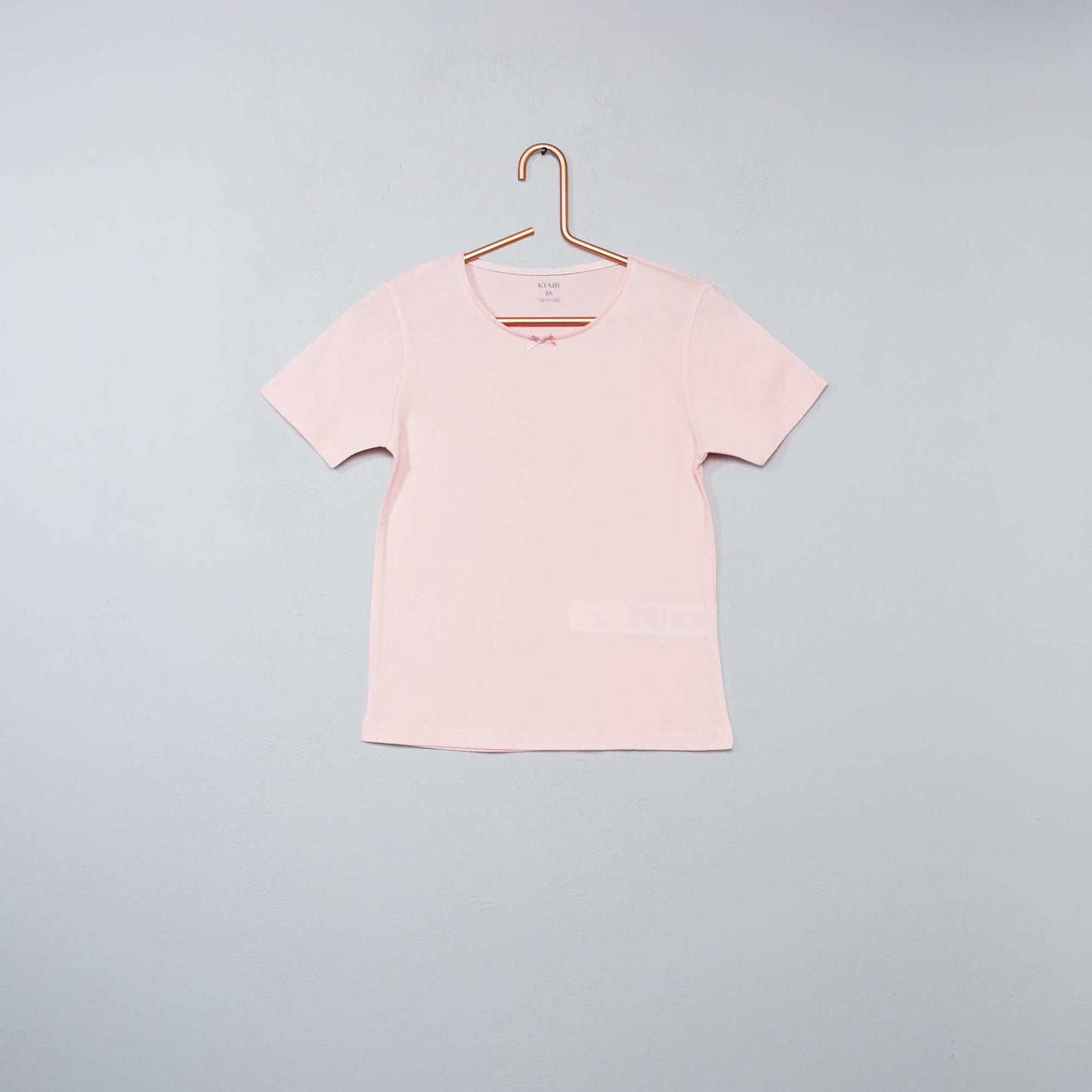 Juego de 3 camisetas lisas blanco/rosa