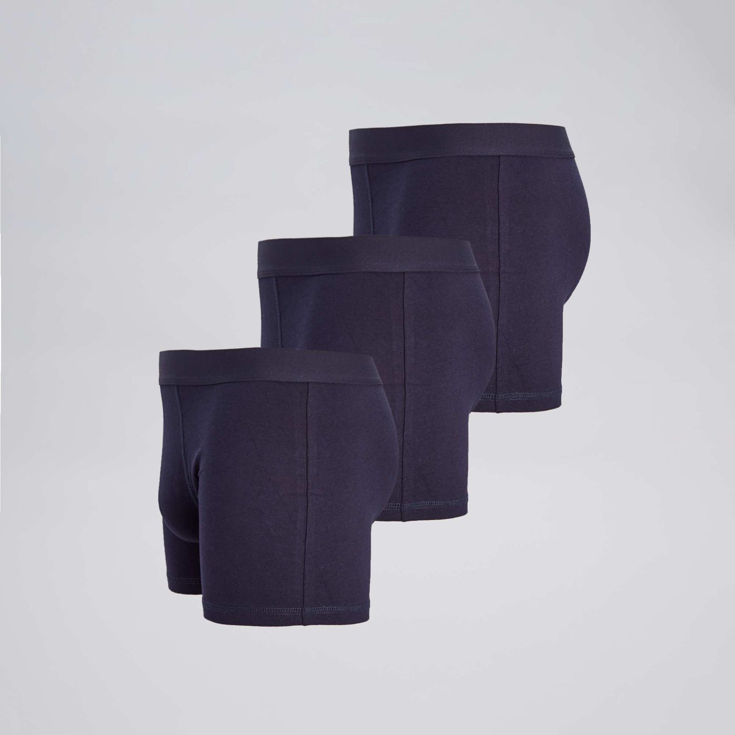 Pack de 3 boxers lisos AZUL