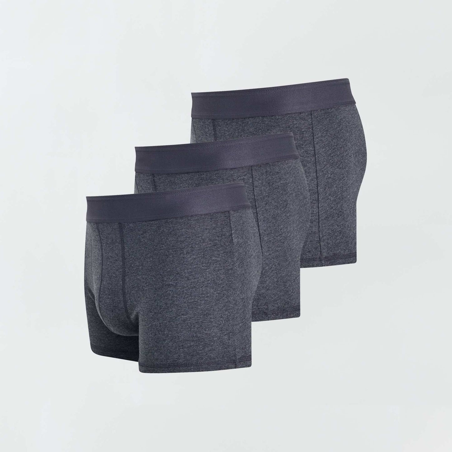 Pack de 3 boxers lisos GRIS