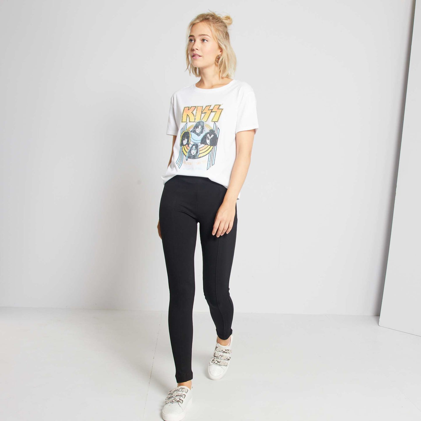 Legging largo liso negro