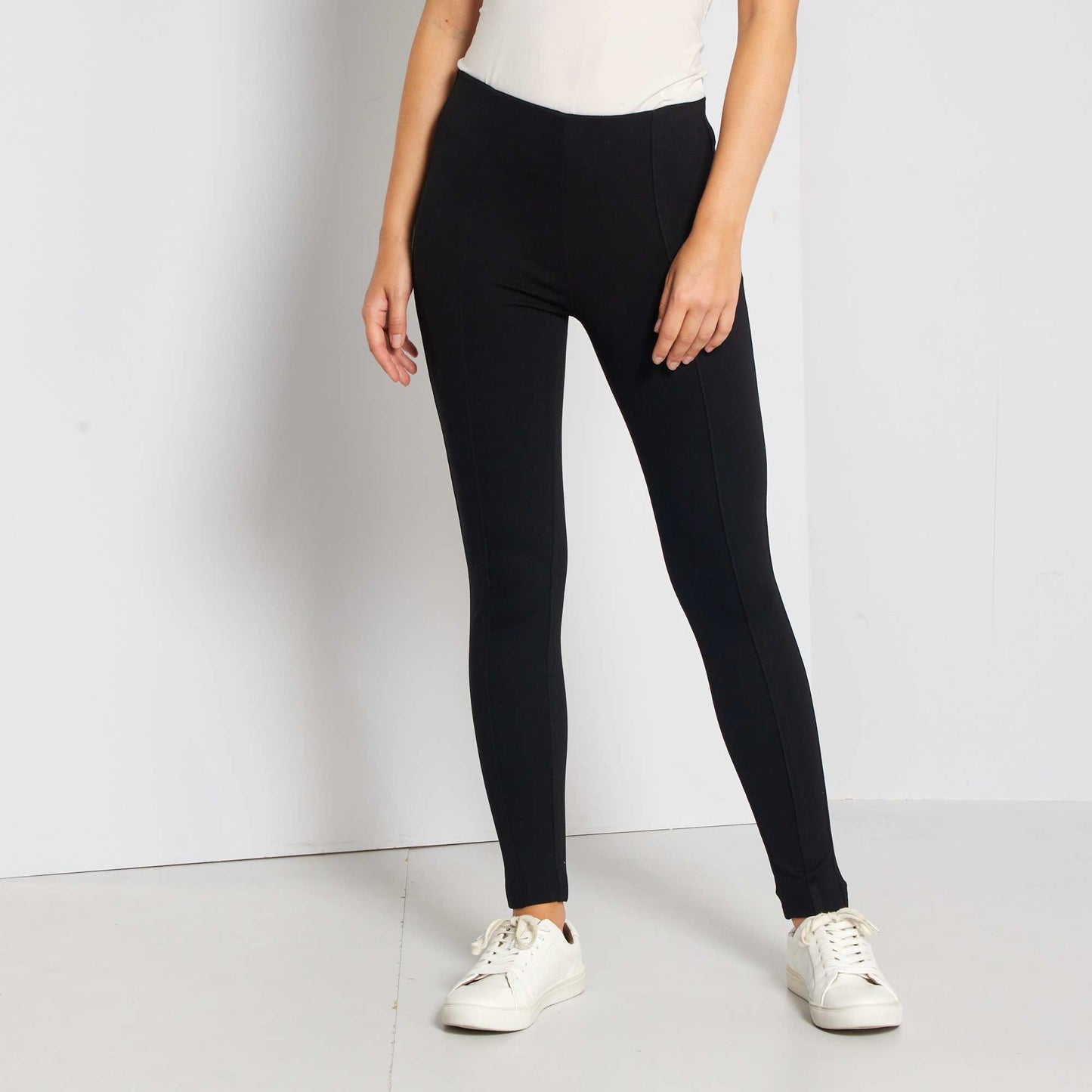 Legging largo liso negro