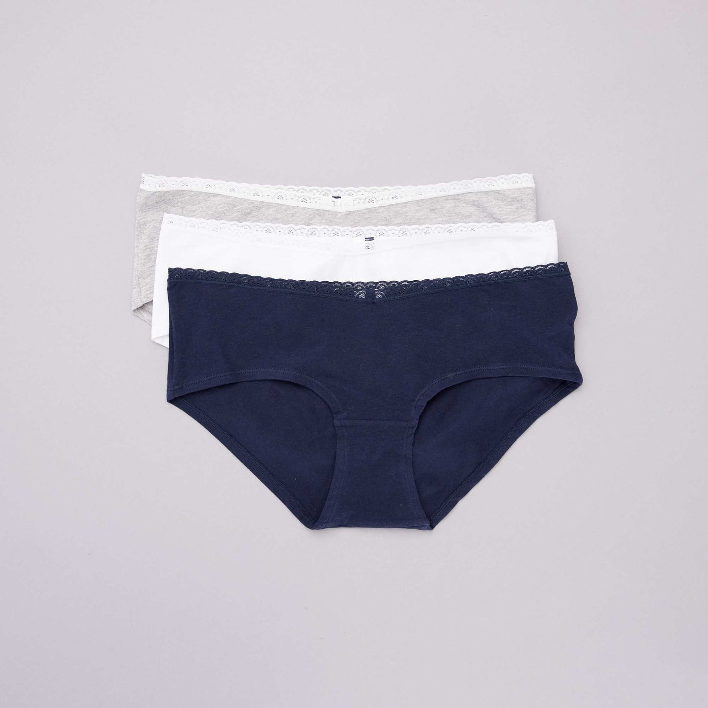 Pack de 3 culottes maternidad blanco