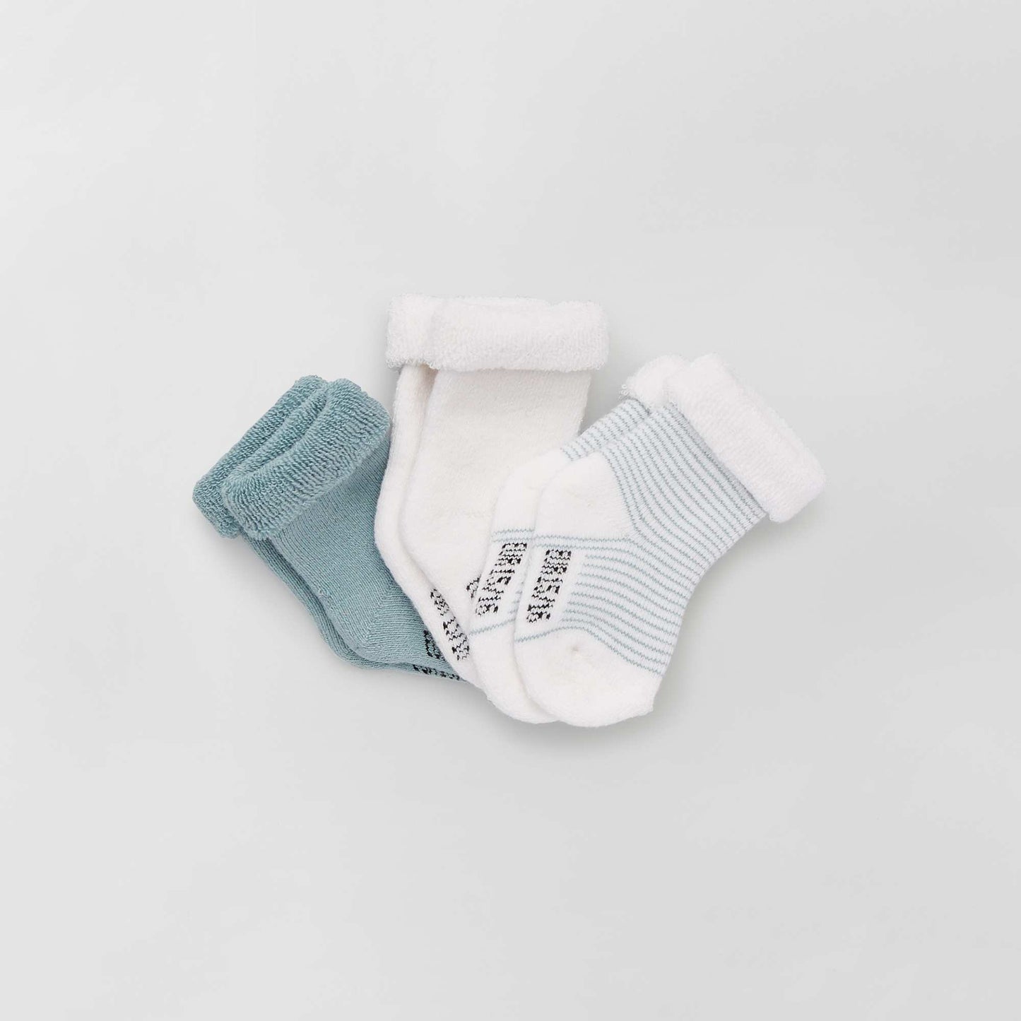 Pack de 3 pares de medias para bebé GRIS