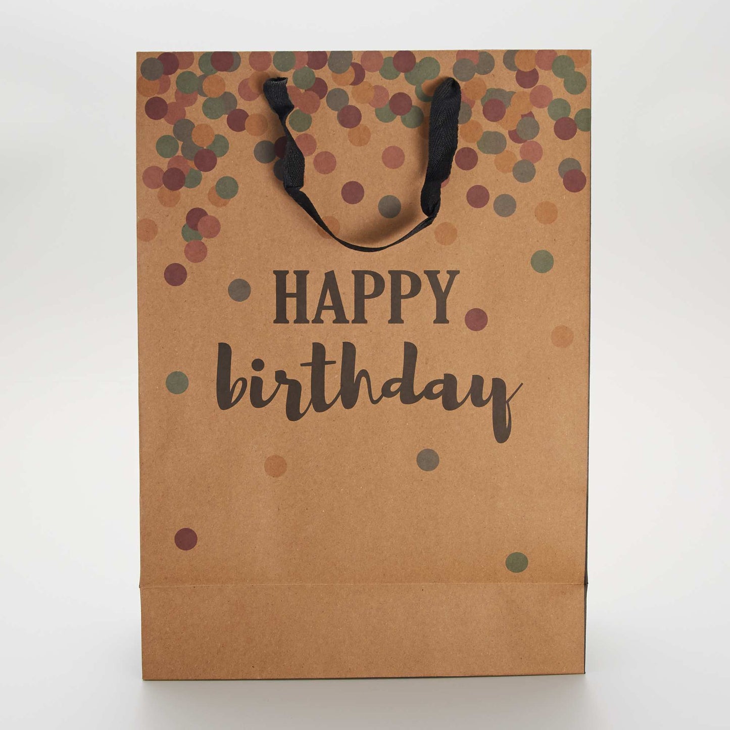 Bolsa de regalo 'Happy Birthday' MARRON