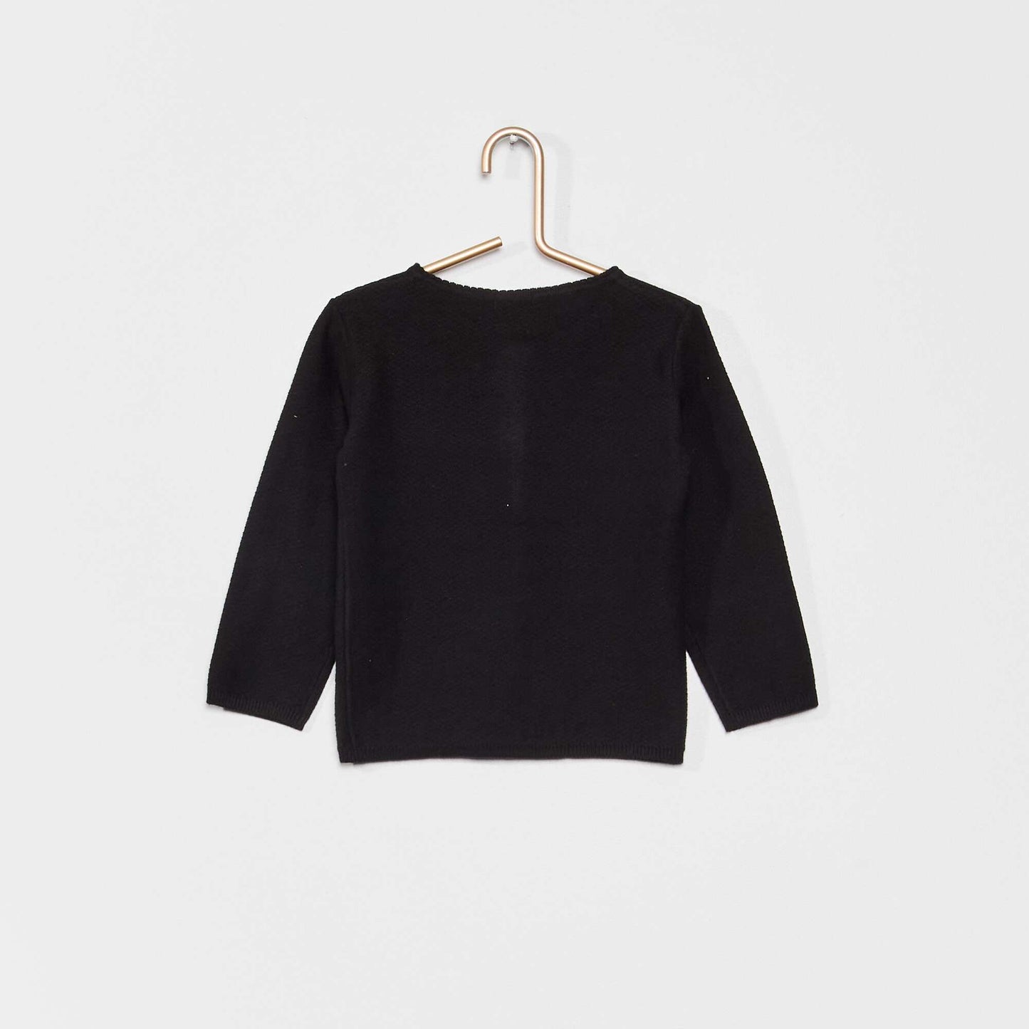 Chaqueta de punto de fantasía Negro