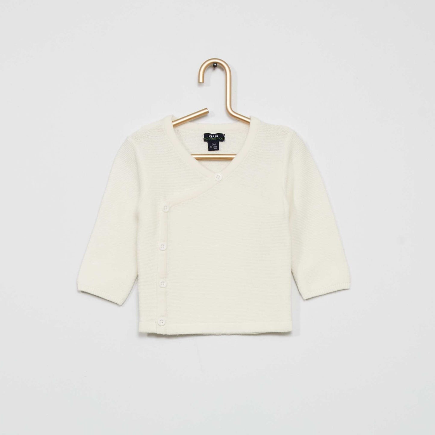 Sweater de punto bobo BLANCO