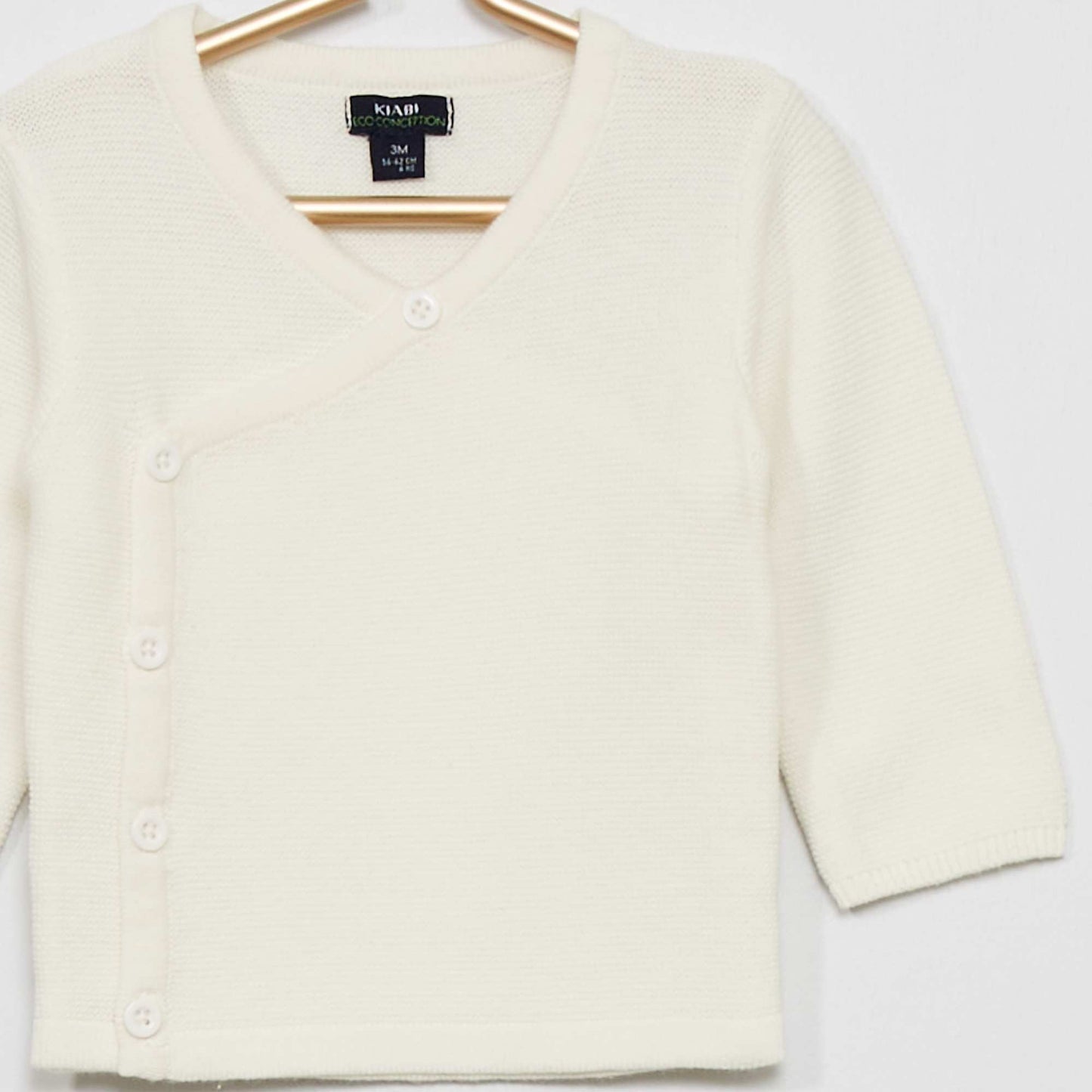 Sweater de punto bobo BLANCO