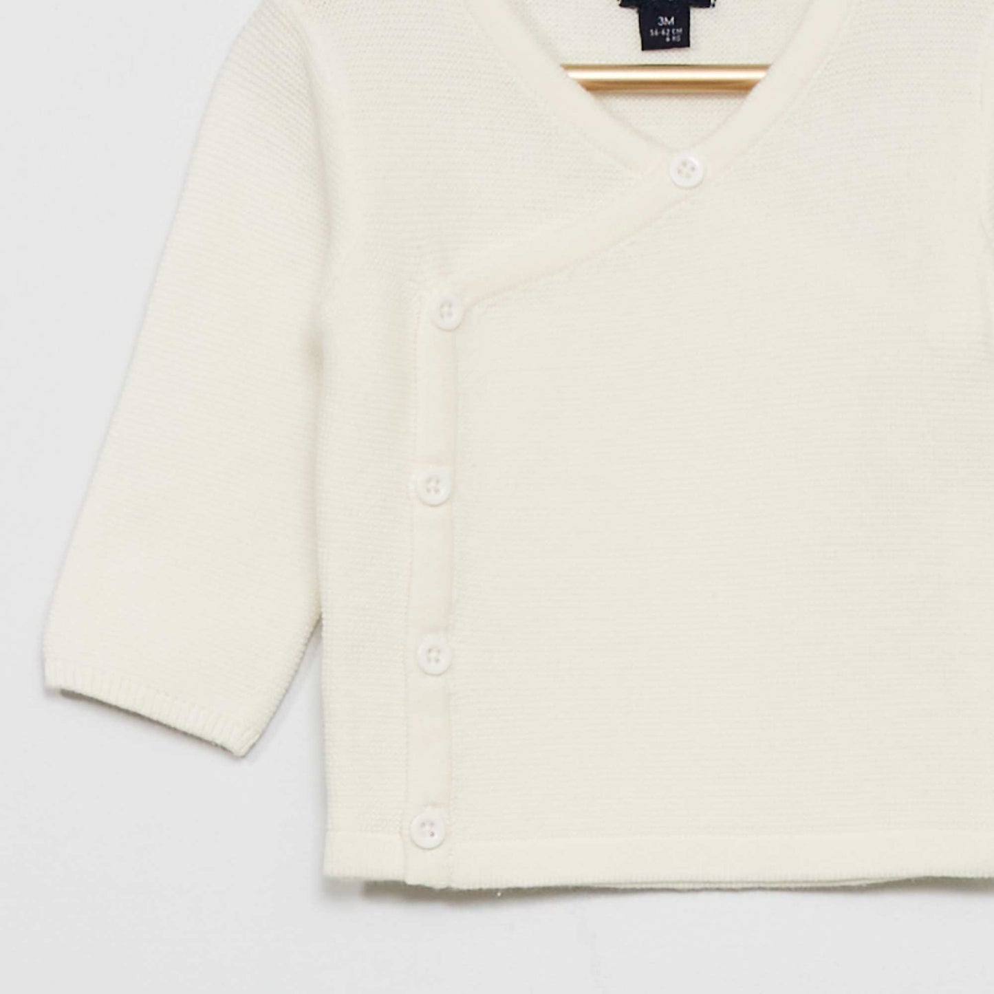 Sweater de punto bobo BLANCO