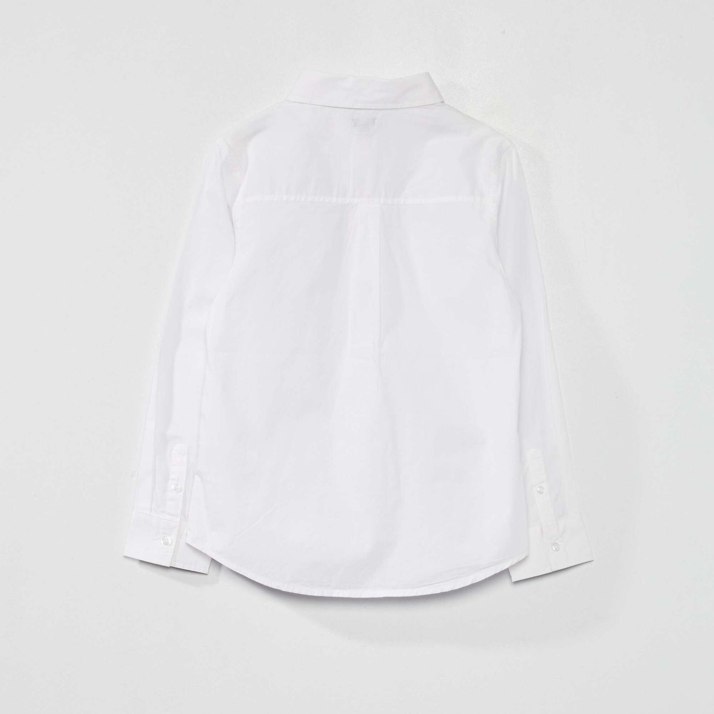 Camisa de popelina blanco