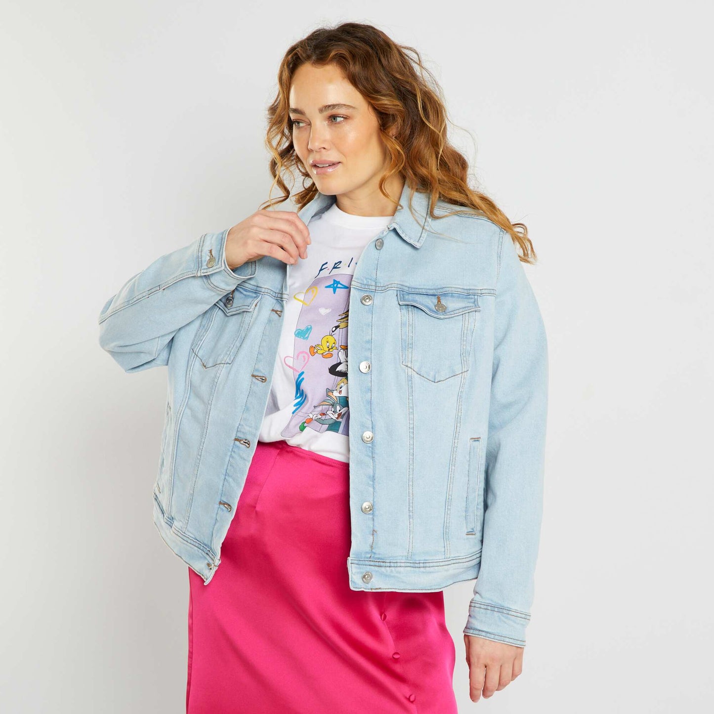 Campera vaquera AZUL