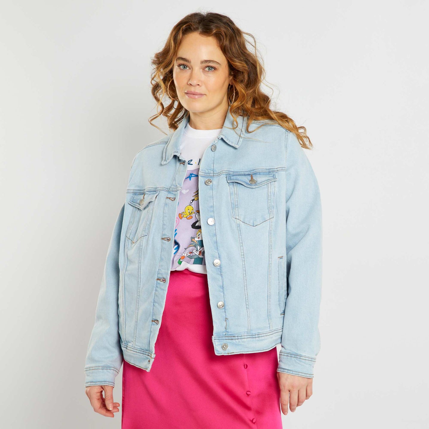 Campera vaquera AZUL