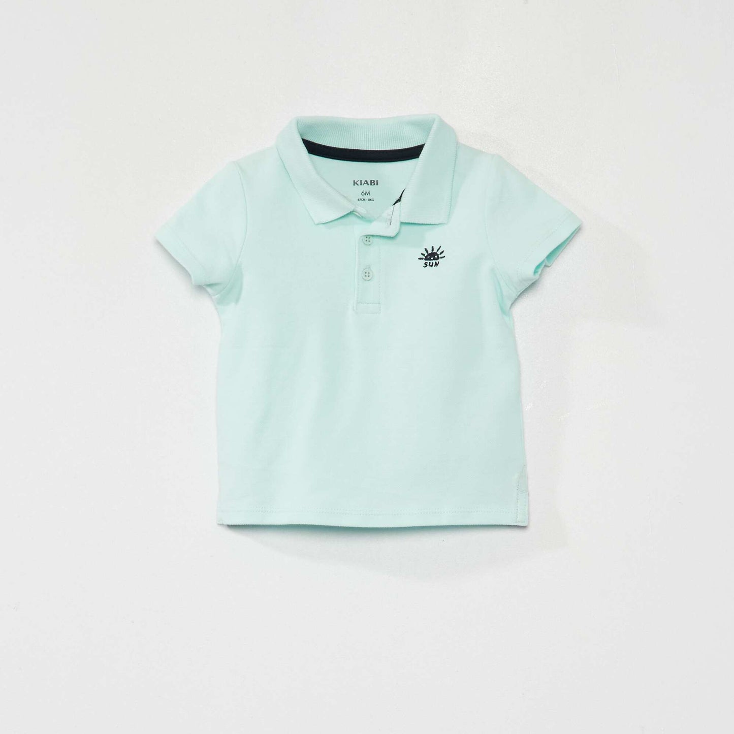 Remera de punto de piqué AZUL