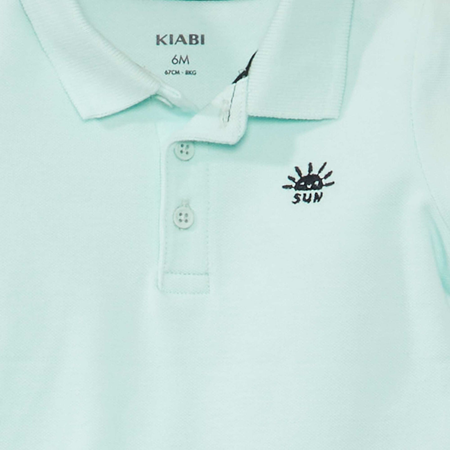 Remera de punto de piqué AZUL