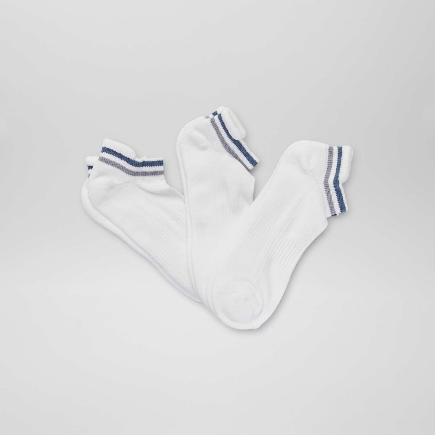 Medias de deporte invisibles - Pack de 3 AZUL