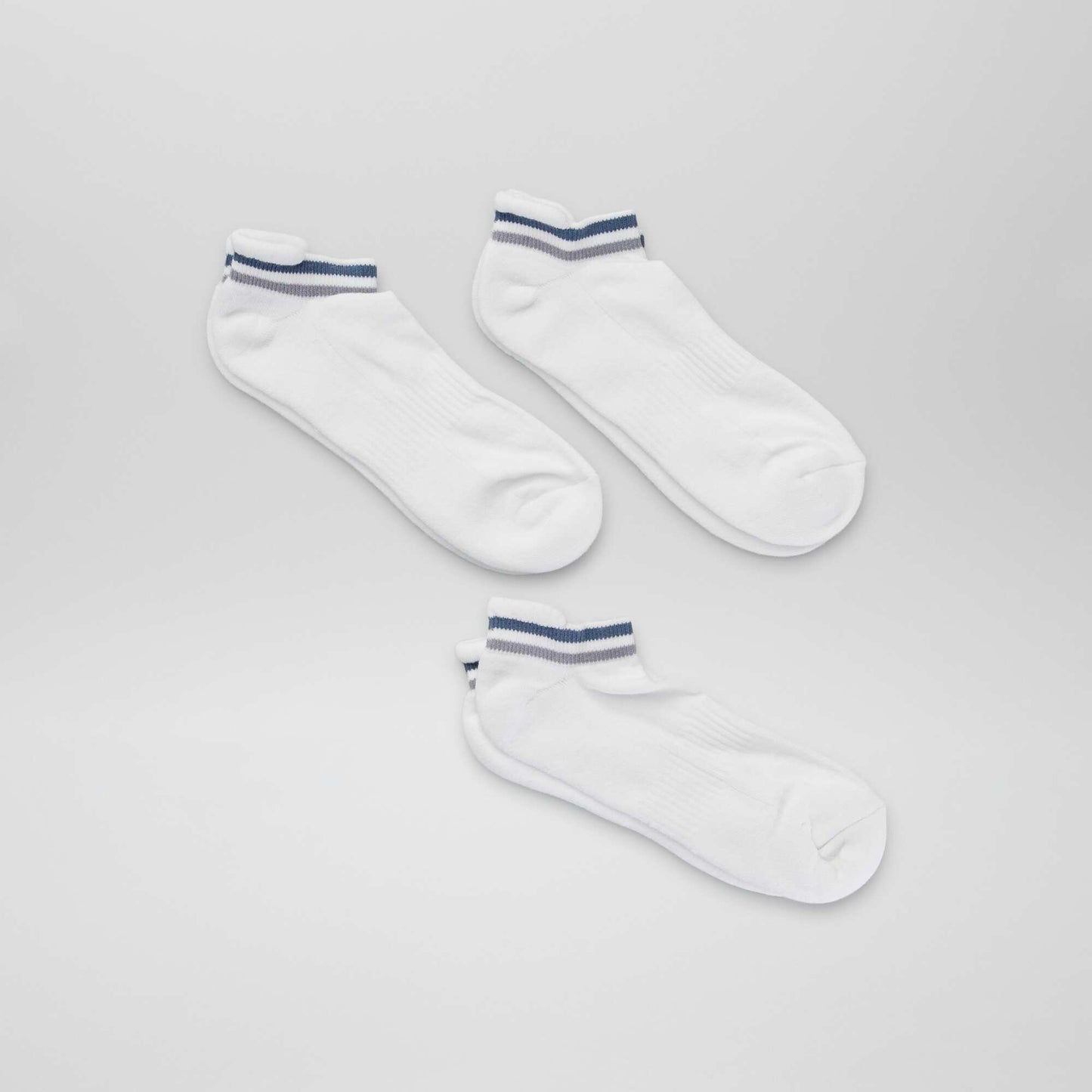 Medias de deporte invisibles - Pack de 3 AZUL