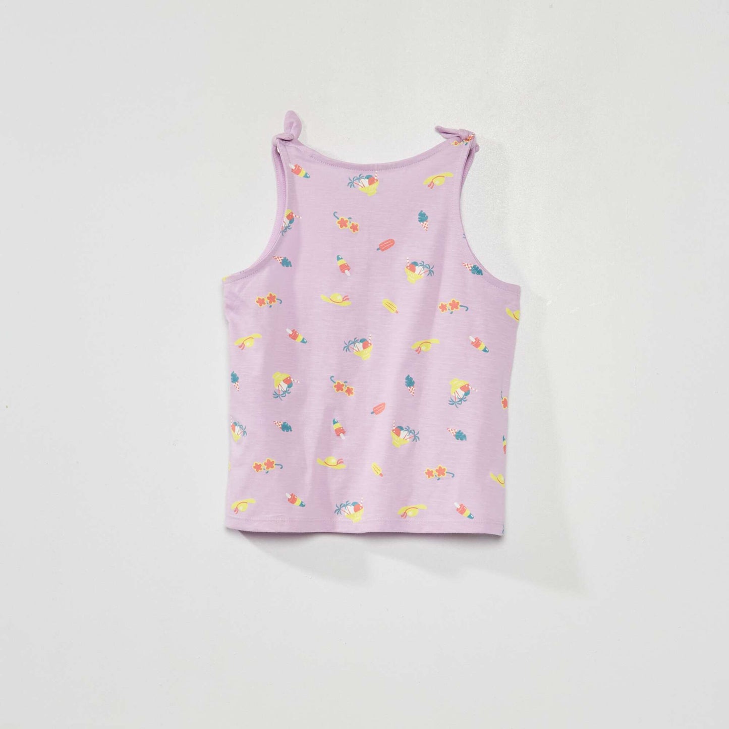 Camiseta sin mangas estampada PURPURA