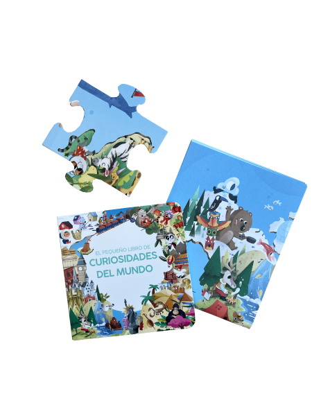 Curiosidades del mundo set puzzle + libro