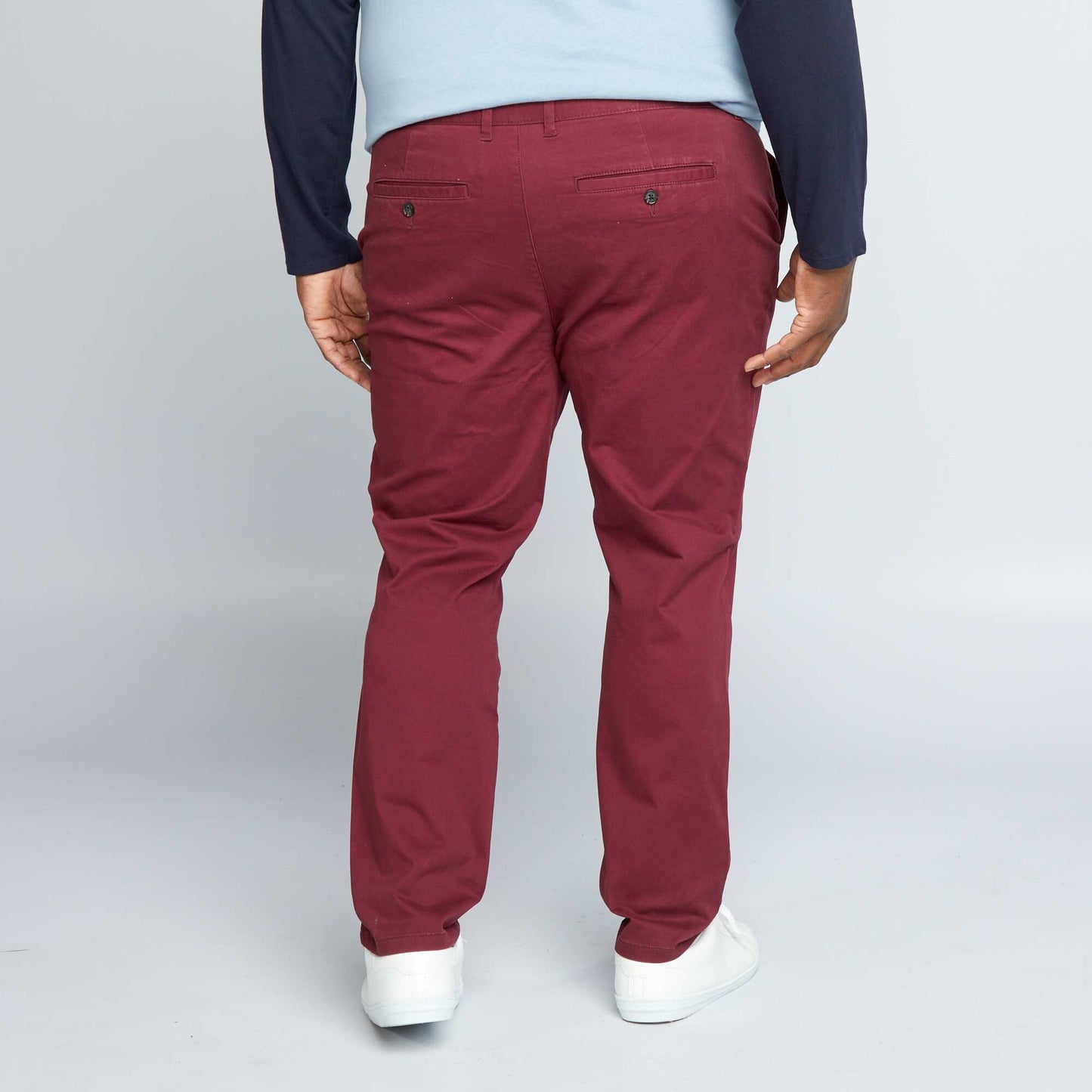 Pantalón chino slim ROJO