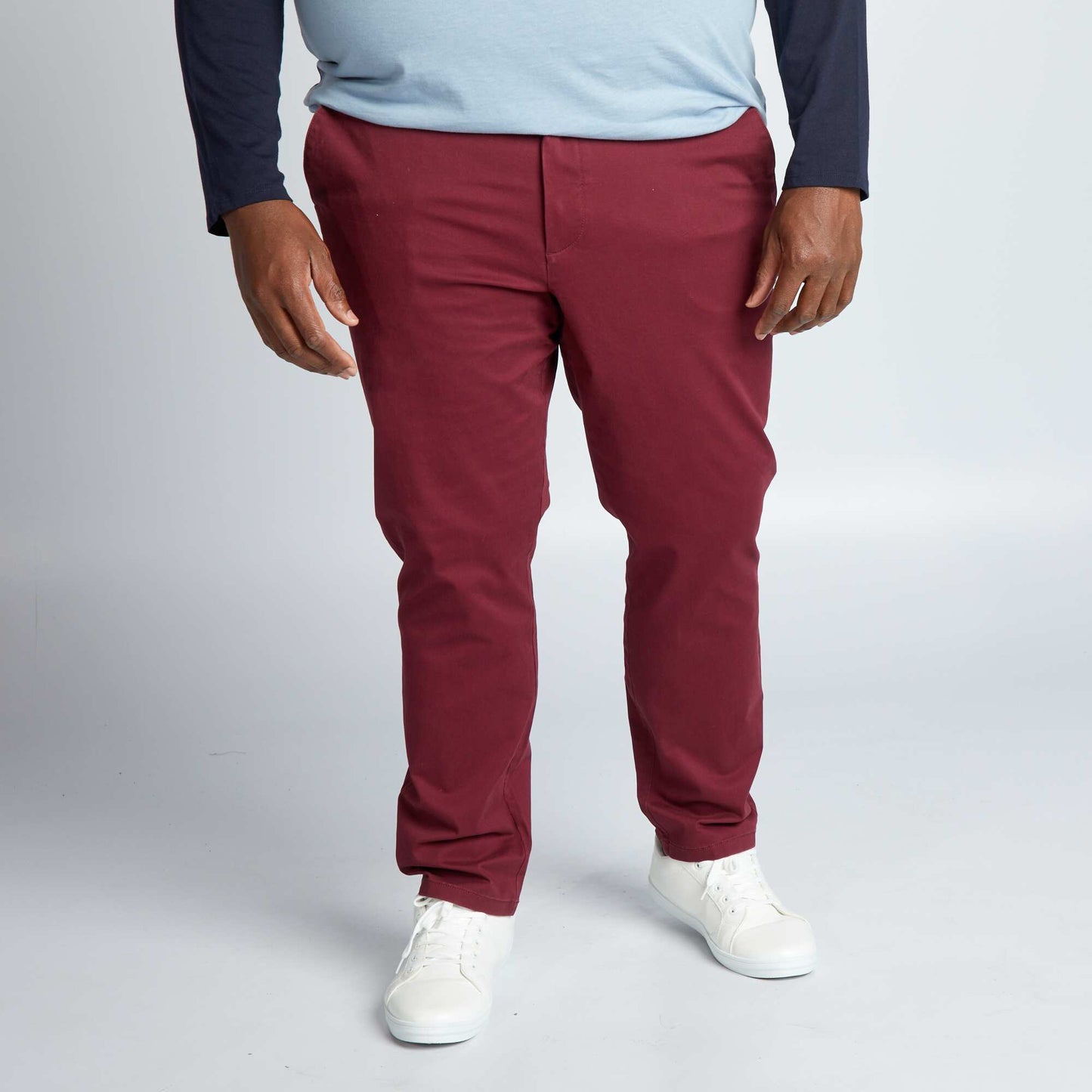 Pantalón chino slim ROJO