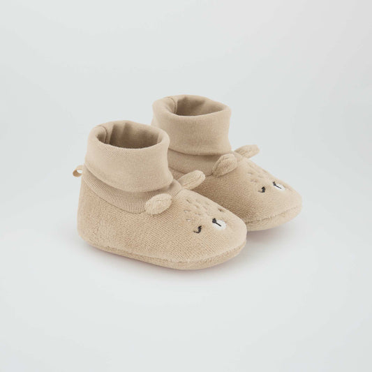 Zapatillas de casa 'oso' BEIGE