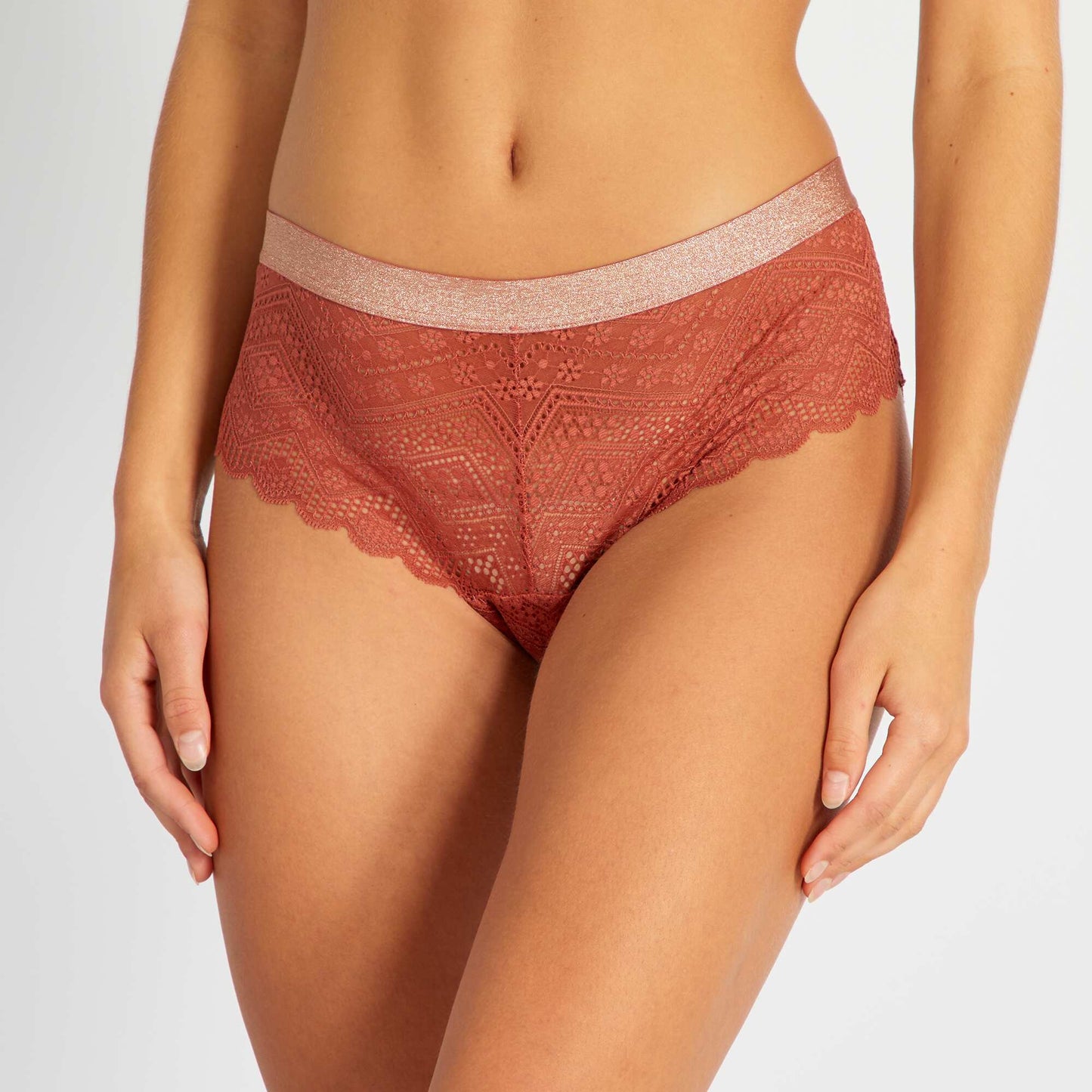 Culotte de encaje ROJO